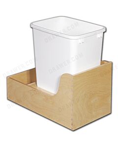 Birch Ply Undermount Recycle Drawer for 35qt bin Fits 12" opening